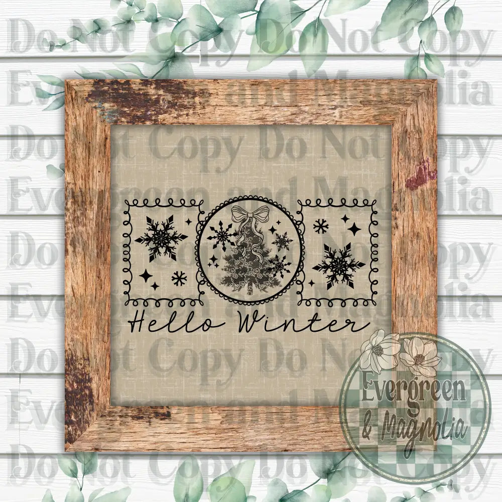 Hello Winter 1 (Black)