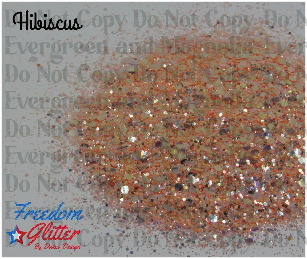 Hibiscus (Iridescent Glitter)