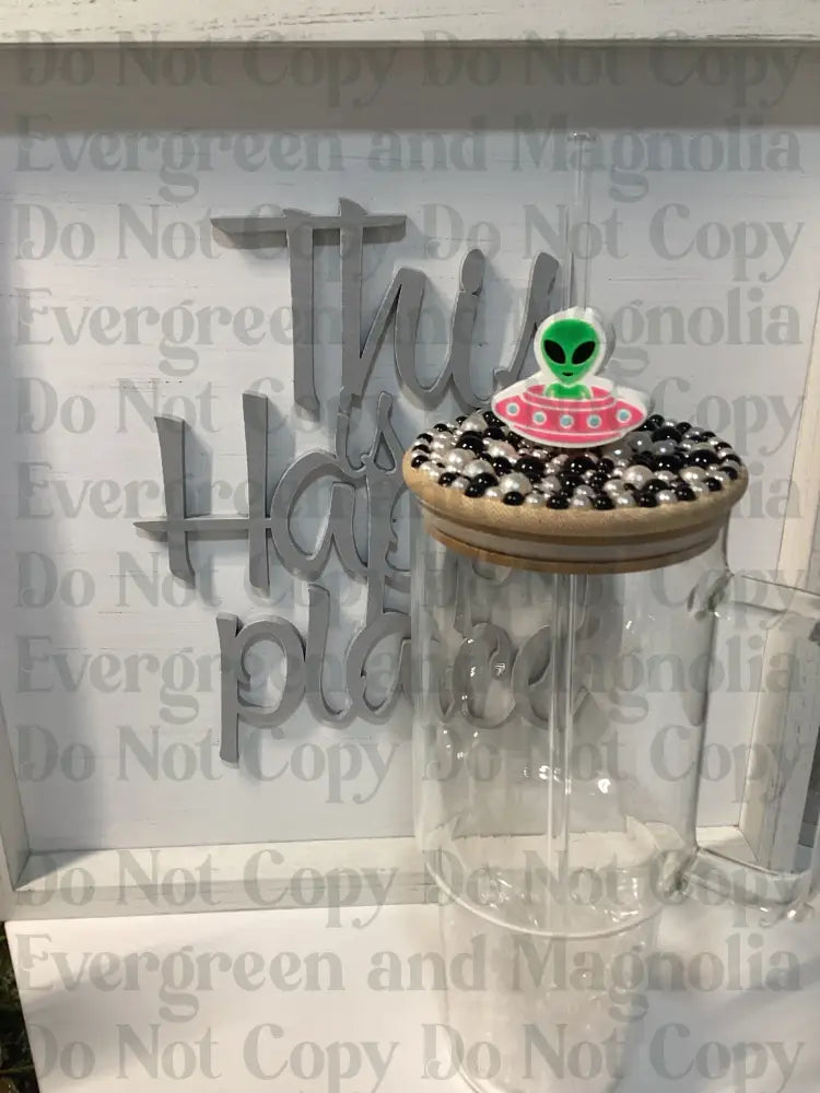 Alien UFO Straw Topper 10mm
