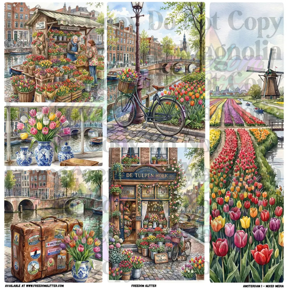 Mixed Image Sheet - Amsterdam 1 (Printed Vinyl)