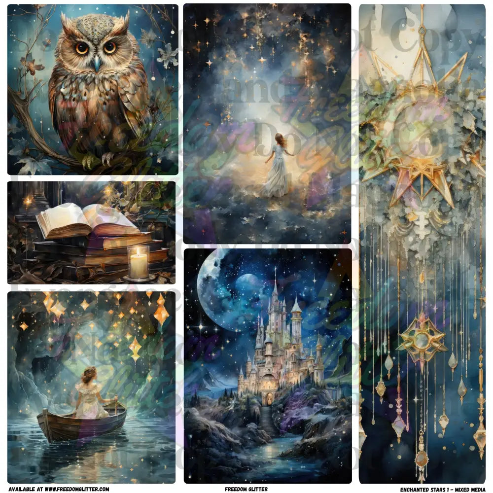 Mixed Image Sheet - Enchanted Stars 1 (Printed Vinyl)