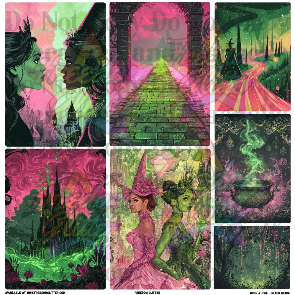 Mixed Image Sheet - Good & Evil (Printed Vinyl)