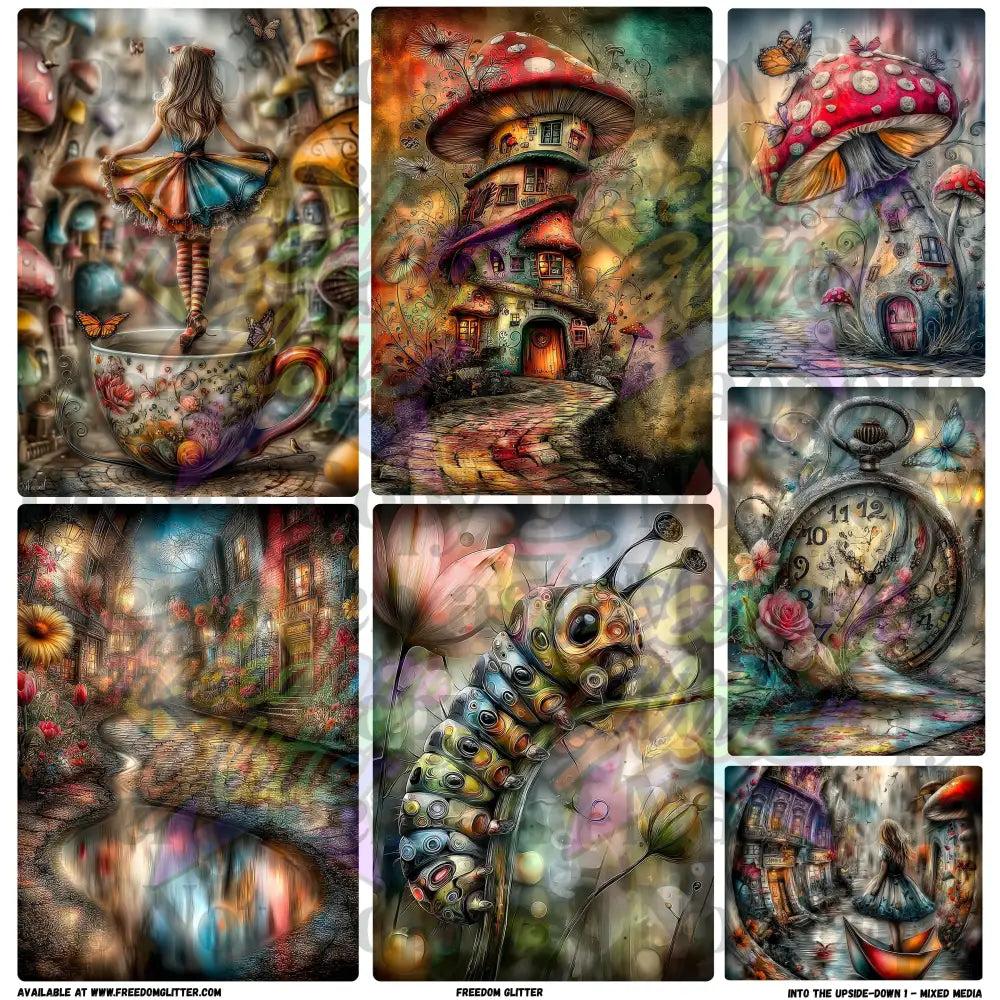 Mixed Image Sheet - Into The Upside-Down 1 (Printed Vinyl)