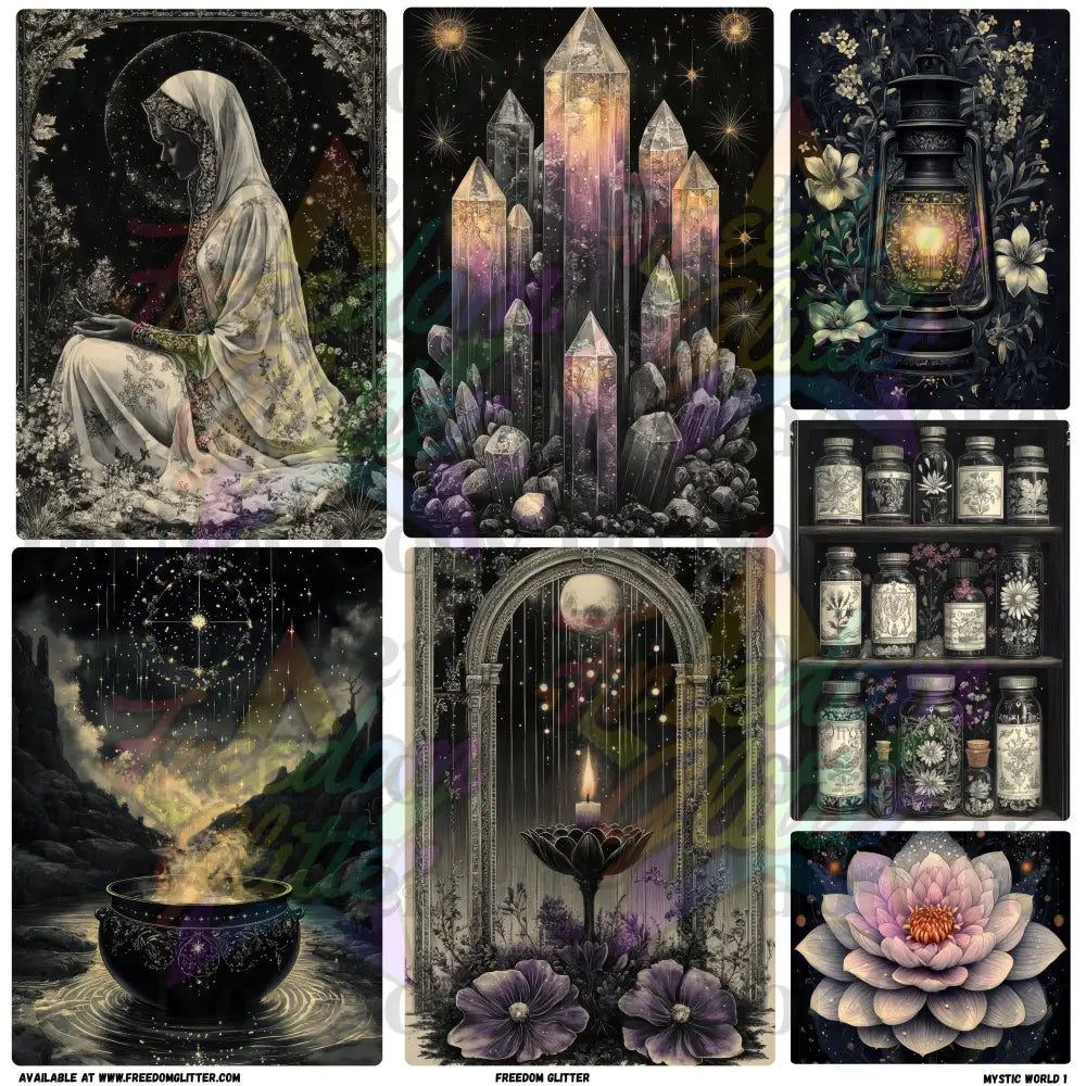 Mixed Image Sheet - Mystic World 1 (Printed Vinyl)