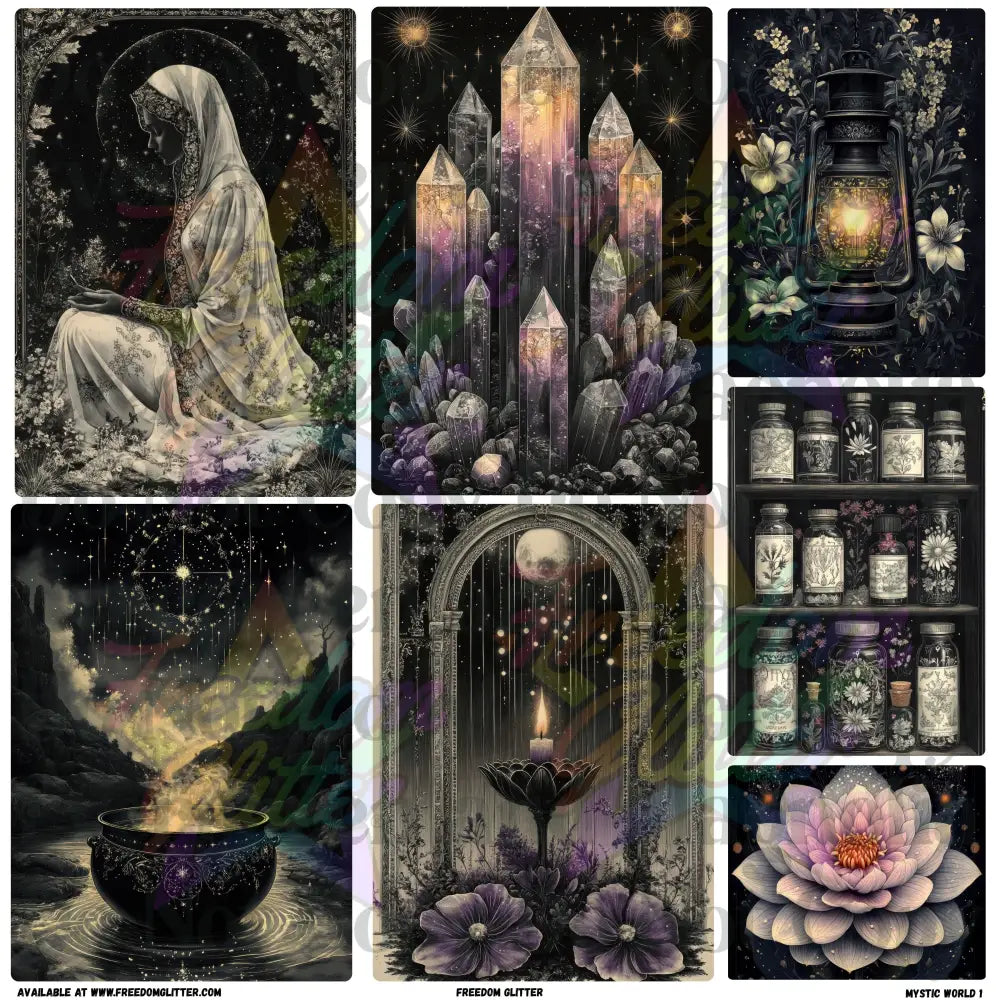 Mixed Image Sheet - Mystic World 1 (Printed Vinyl)