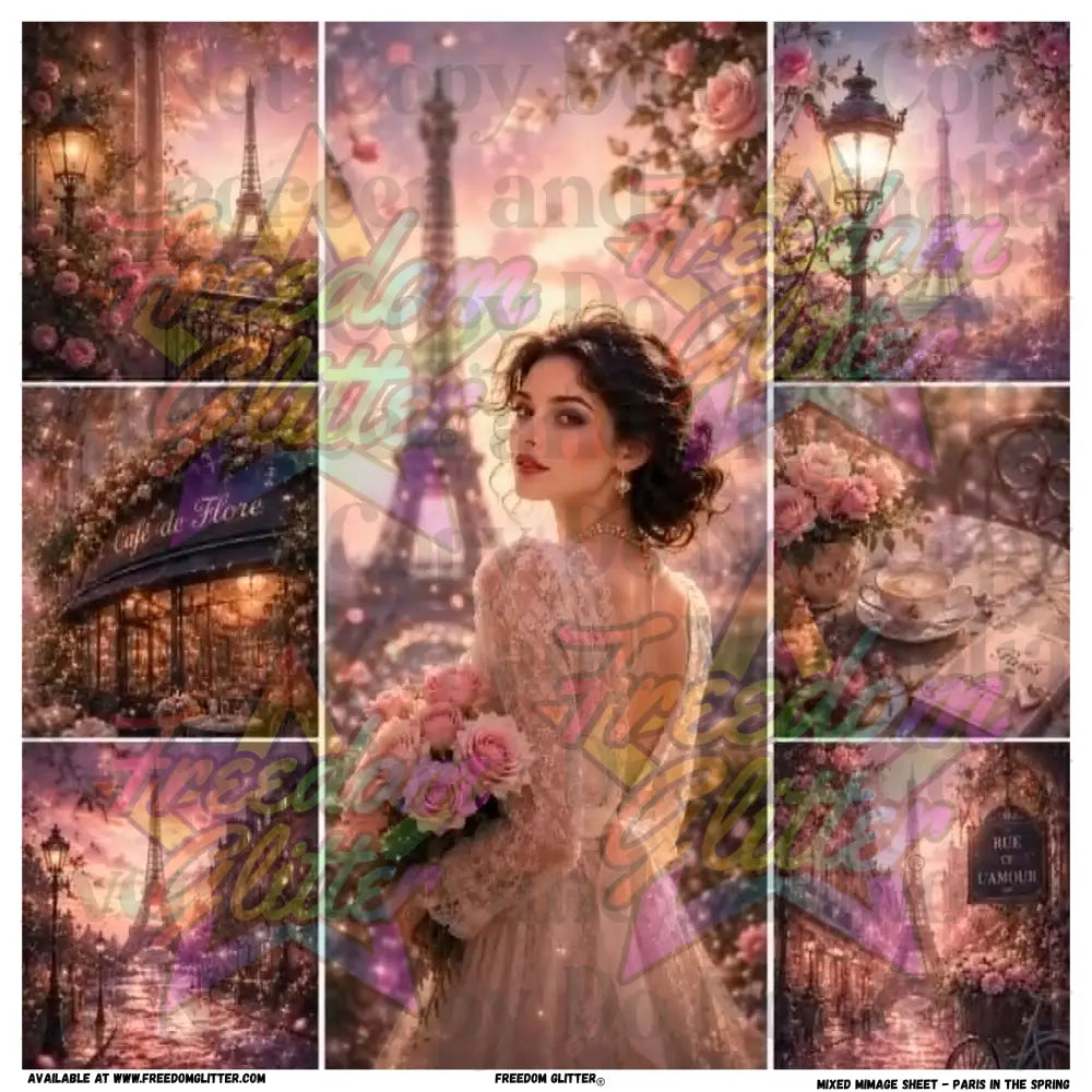 Mixed Image Sheet - Paris in the Spring (Printed Vinyl)