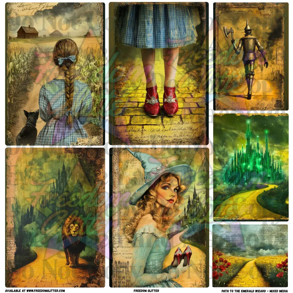 Mixed Image Sheet - Path to the Emerald Wizard (Printed Vinyl)