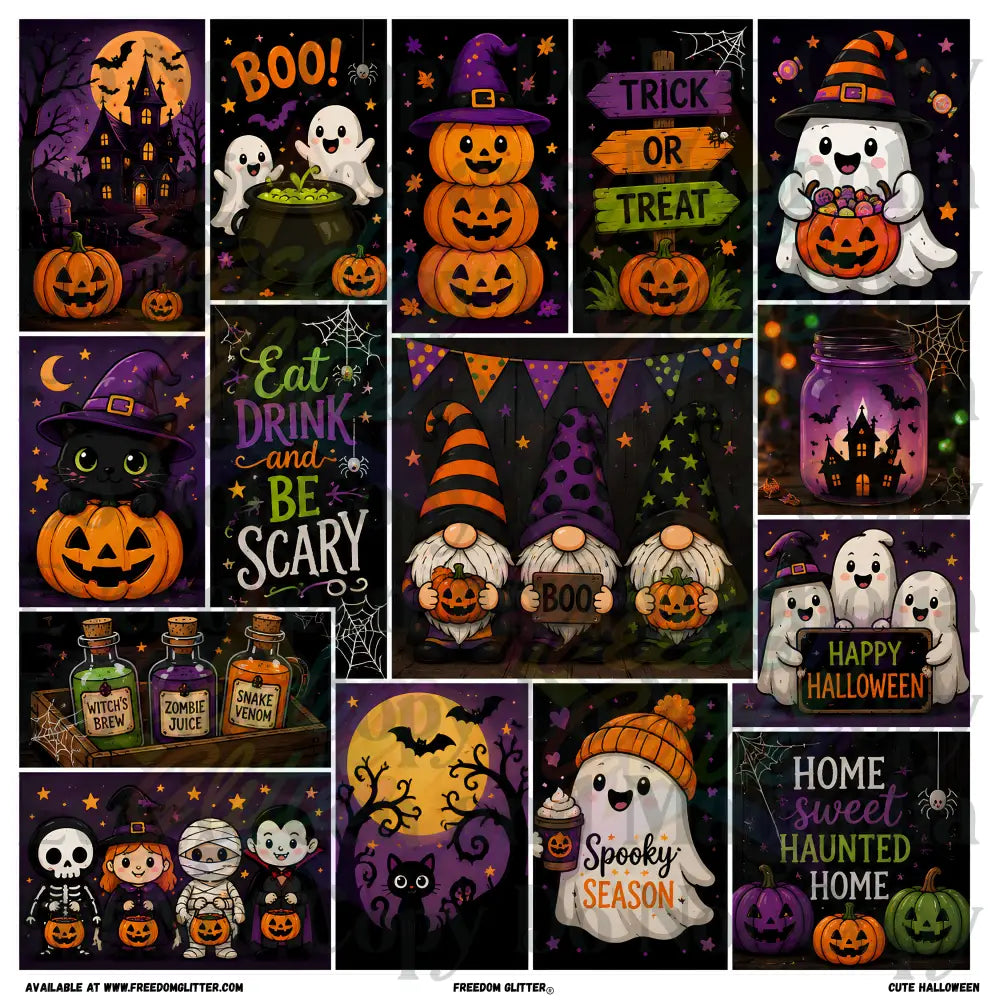 Mixed Image - Cute Halloween (Printed Vinyl)