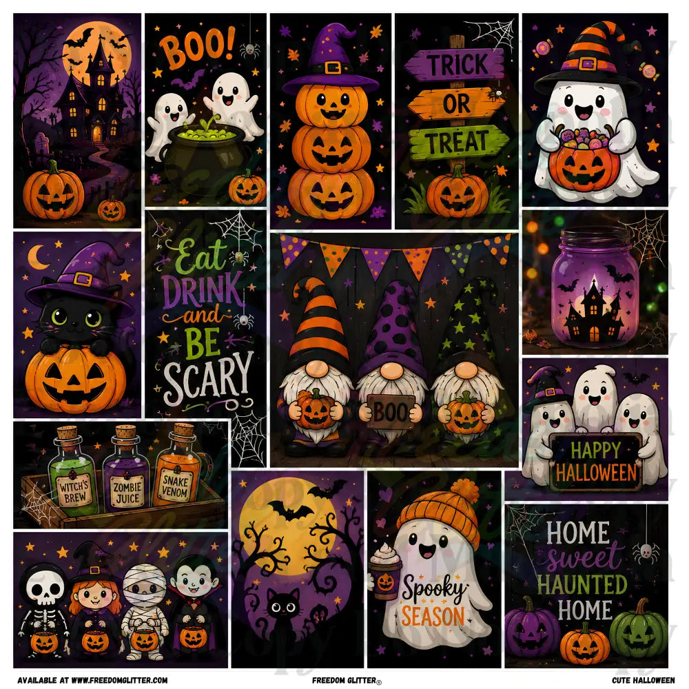 Mixed Image - Cute Halloween (Printed Vinyl)