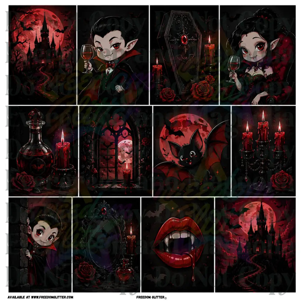 Mixed Image - Cute Vampires 1 (Printed Vinyl)