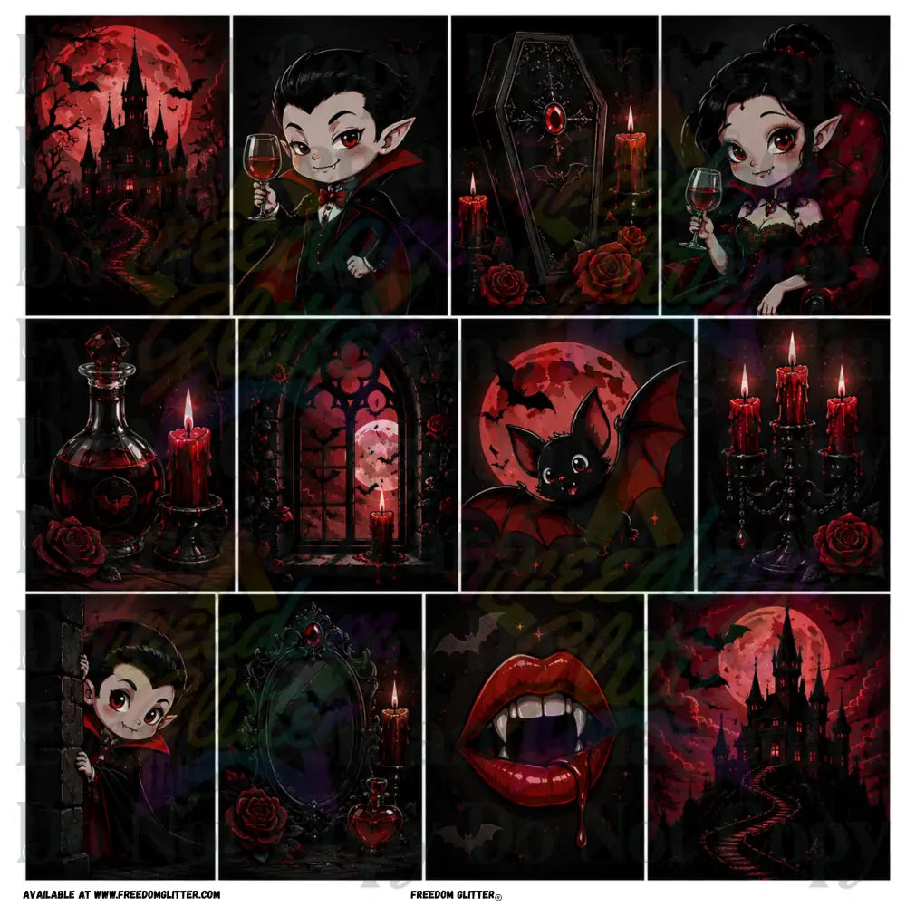 Mixed Image - Cute Vampires 1 (Printed Vinyl)