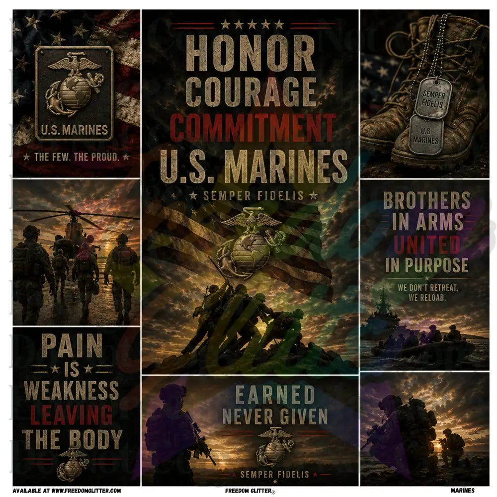 Mixed Image - Marines (Printed Vinyl)