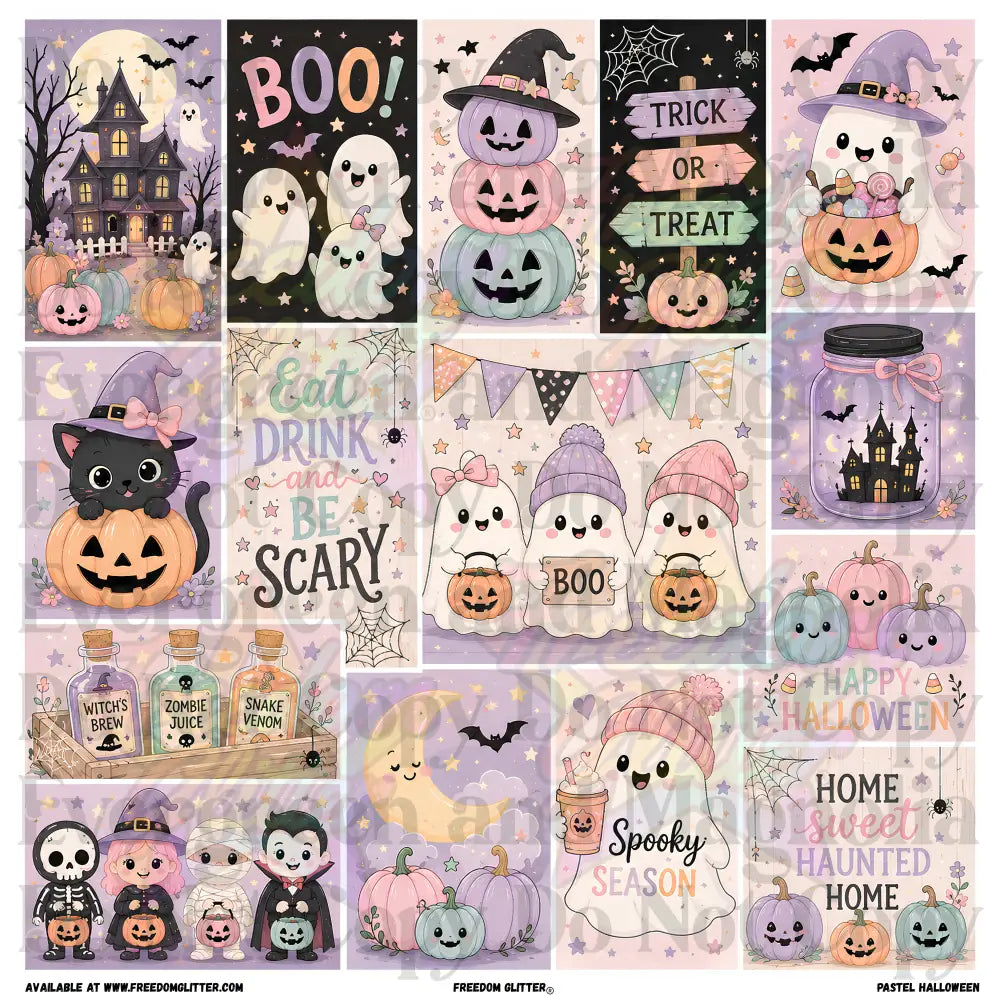 Mixed Image - Pastel Halloween (Printed Vinyl)