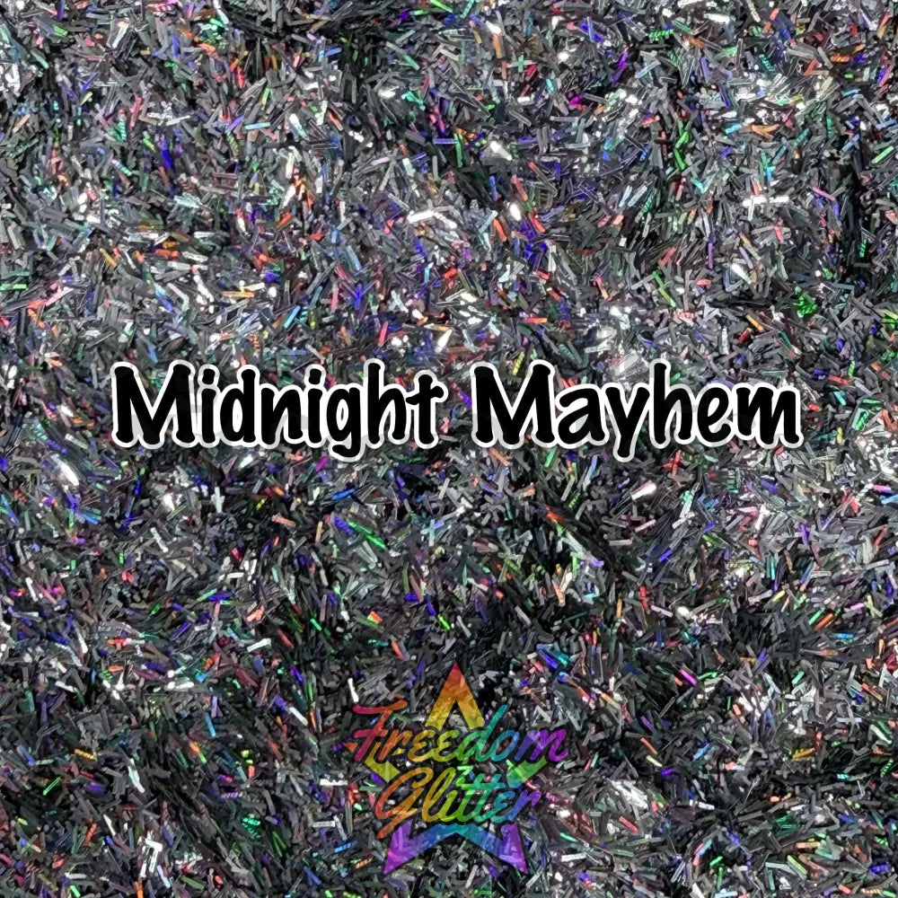 Midnight Mayhem (Holographic Tinsel Glitter)
