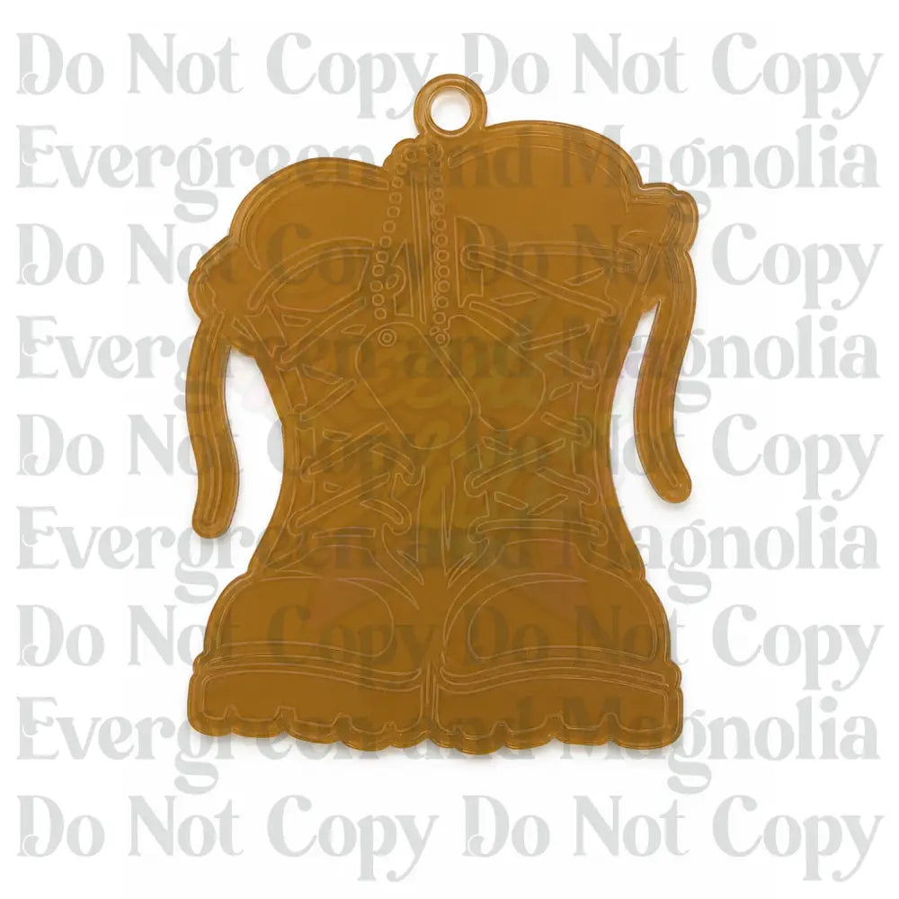 Military Boots Acrylic Ornament Blank – 4"
