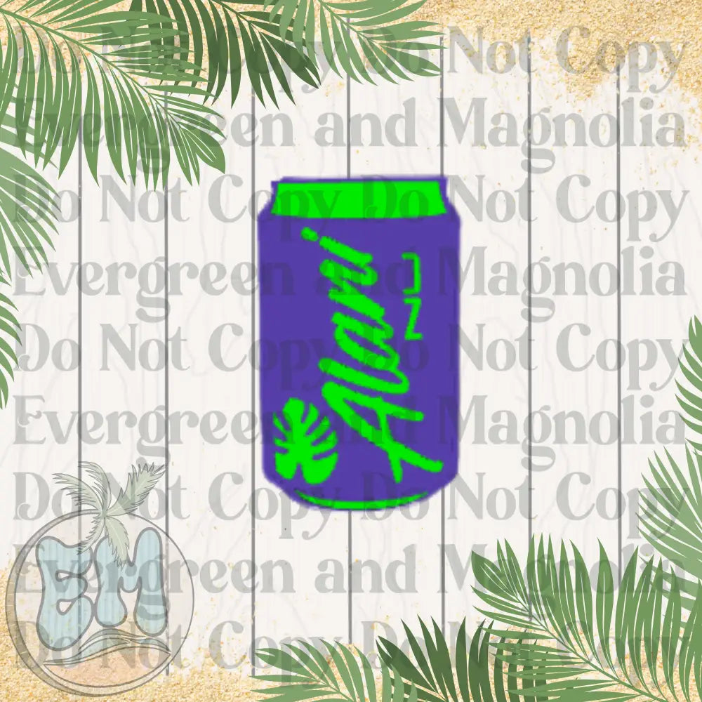 Purple and green energy drink