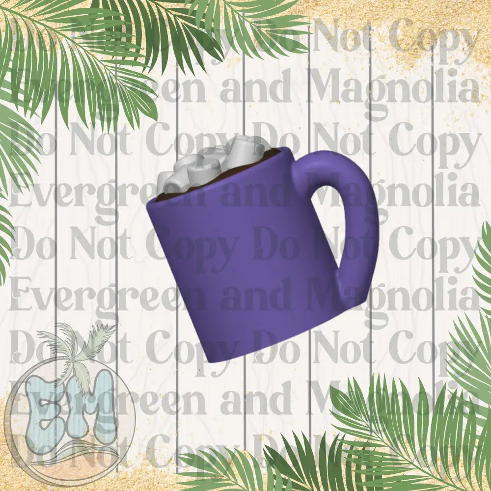 Purple hot cocoa