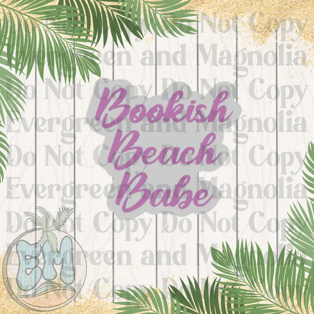 Bookish beach babe