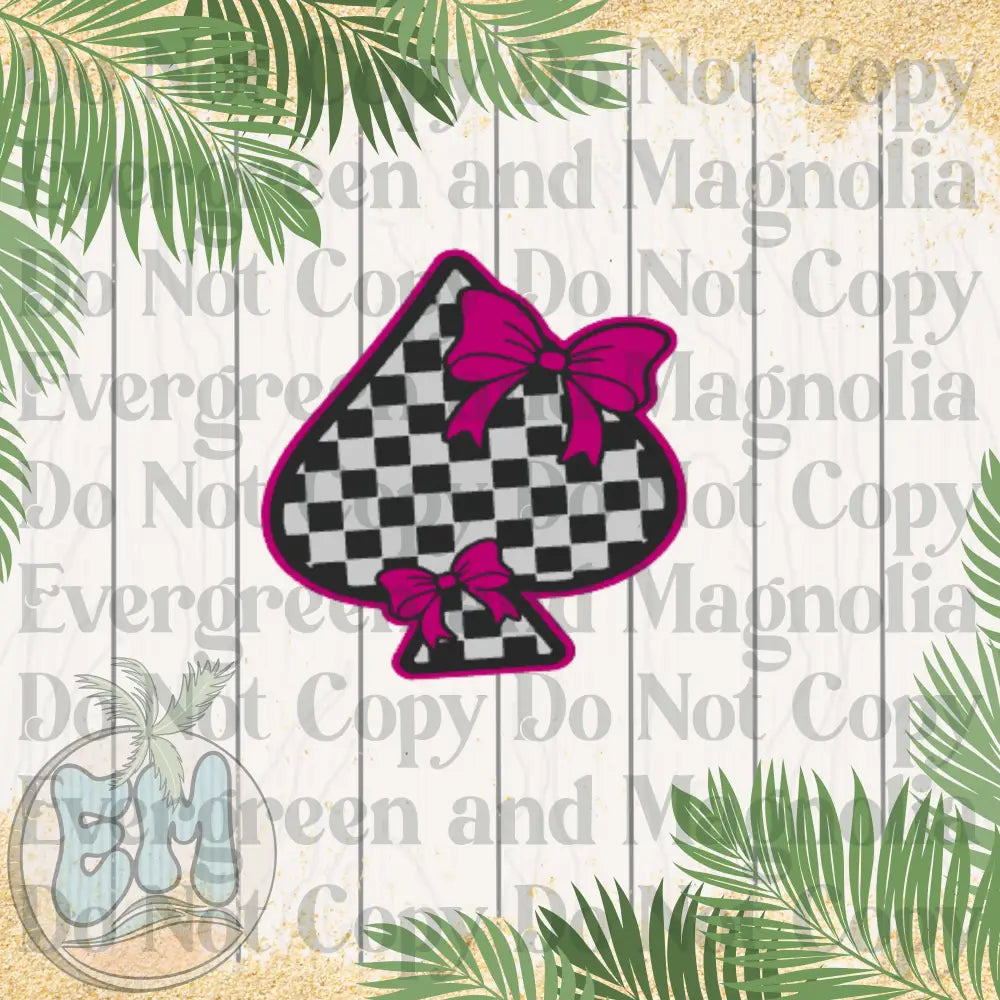 Pink coquette spade