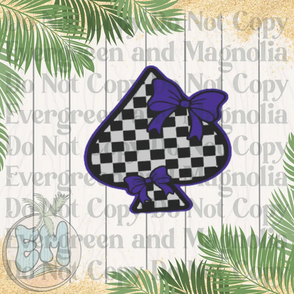 Blue coquette spade