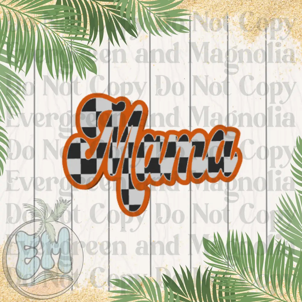 Checkered mama (orange)