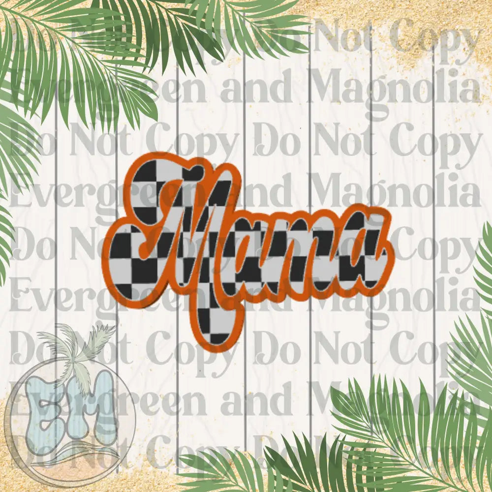 Checkered mama (orange)