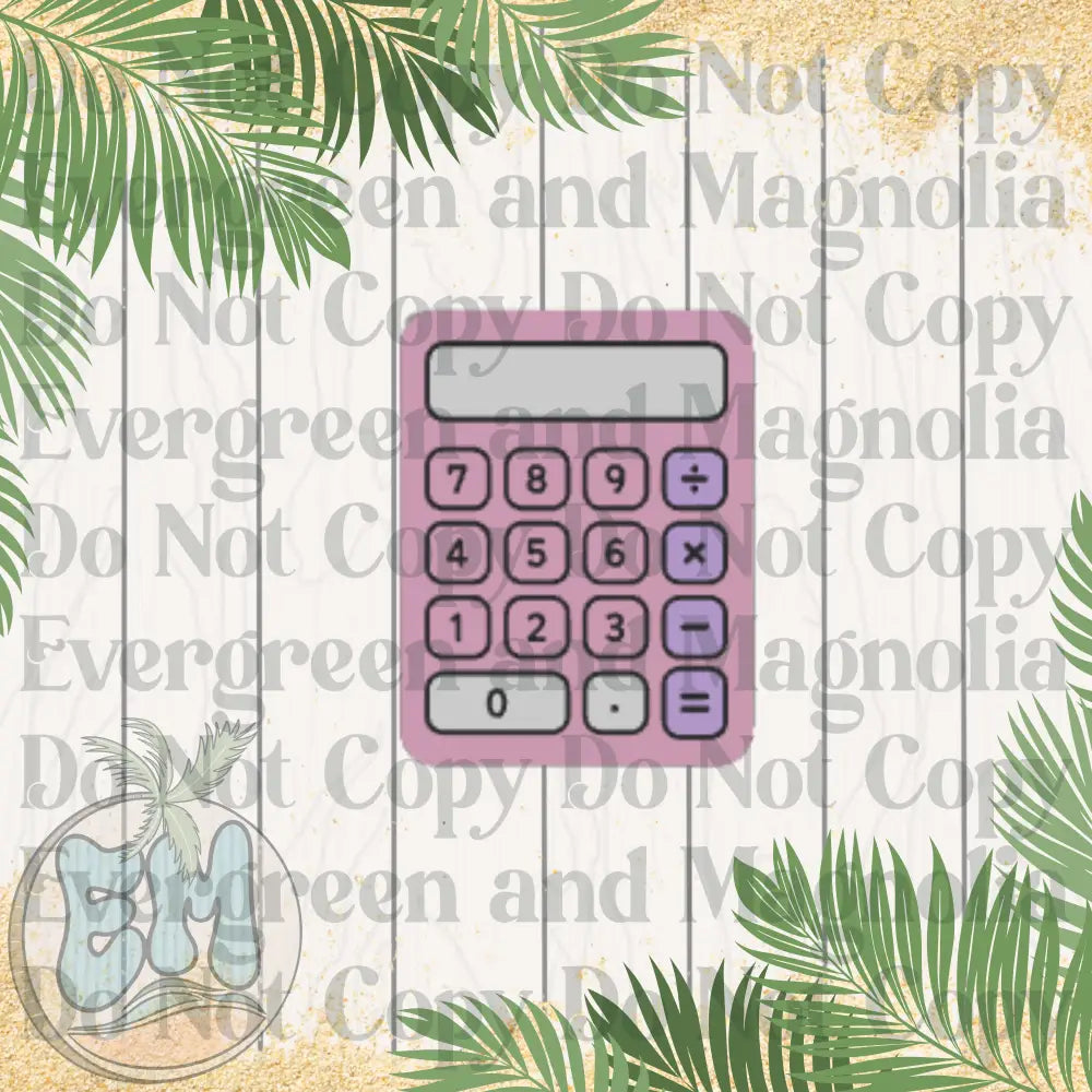 Pink calculator