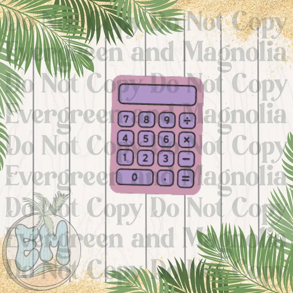 Purple calculator