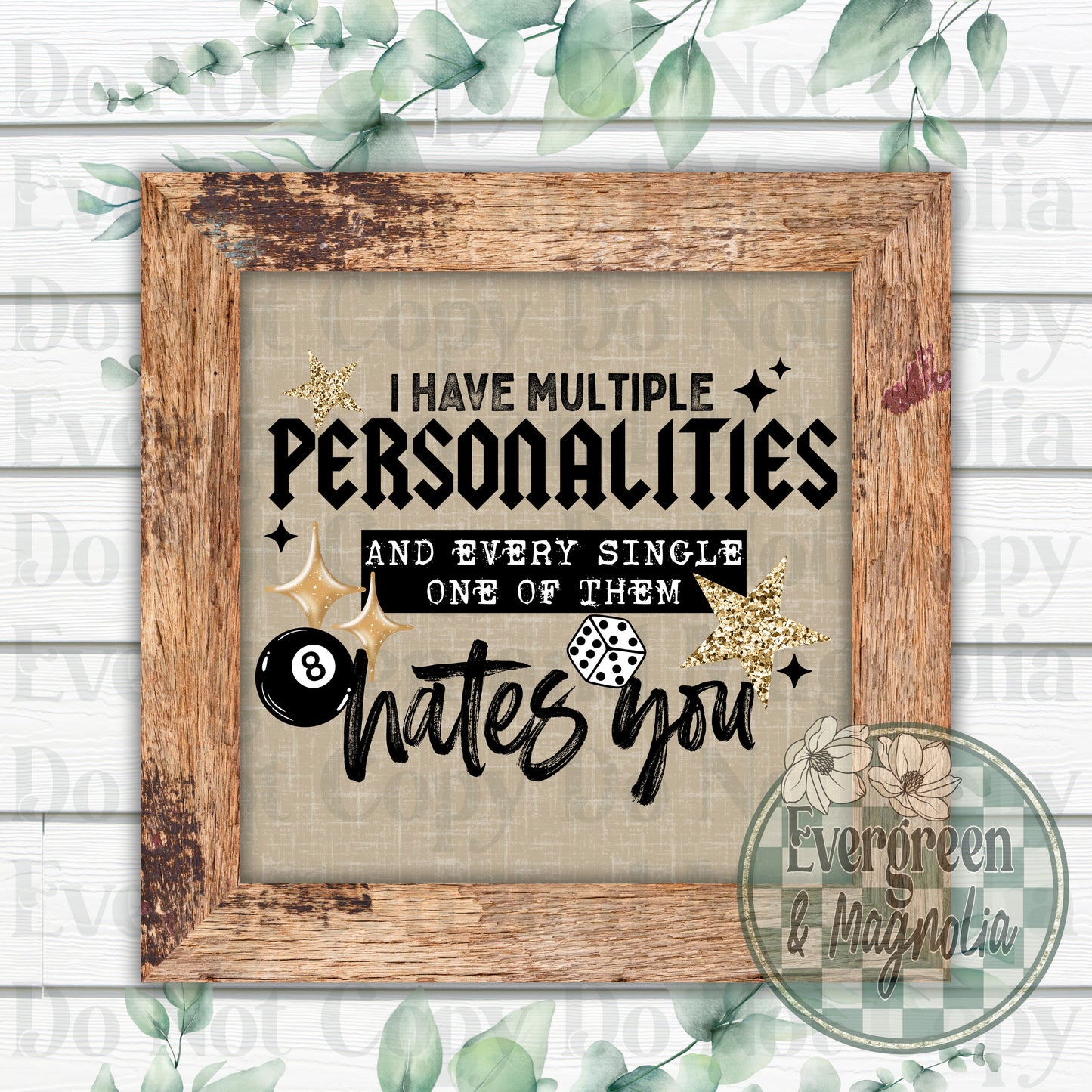 Multiple personalities (black)