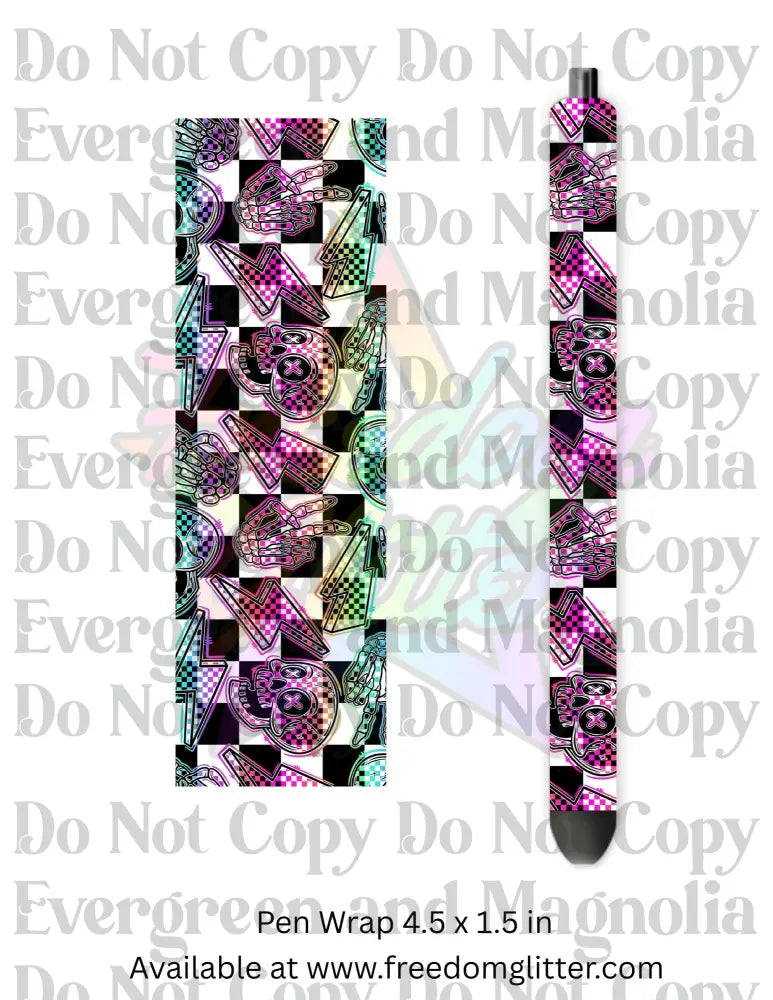 Neon Retro Grunge 3 (Printed Vinyl)