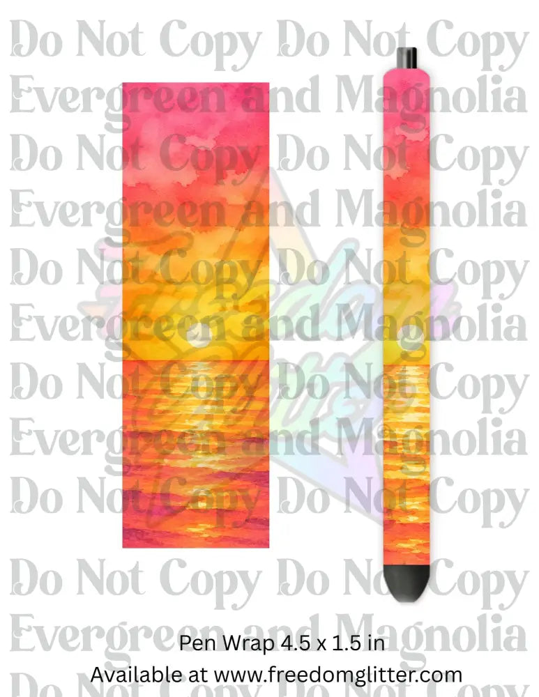 Ocean Sunset (Printed Vinyl)