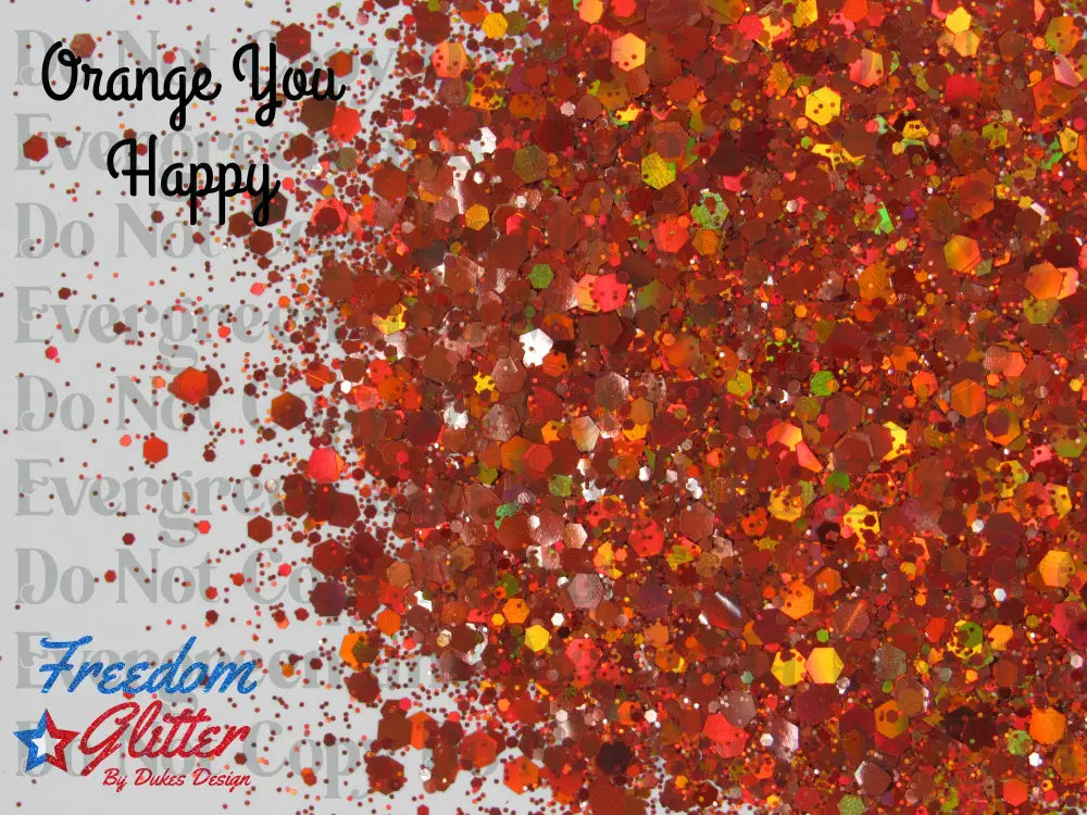 Orange You Happy (Holographic Glitter)