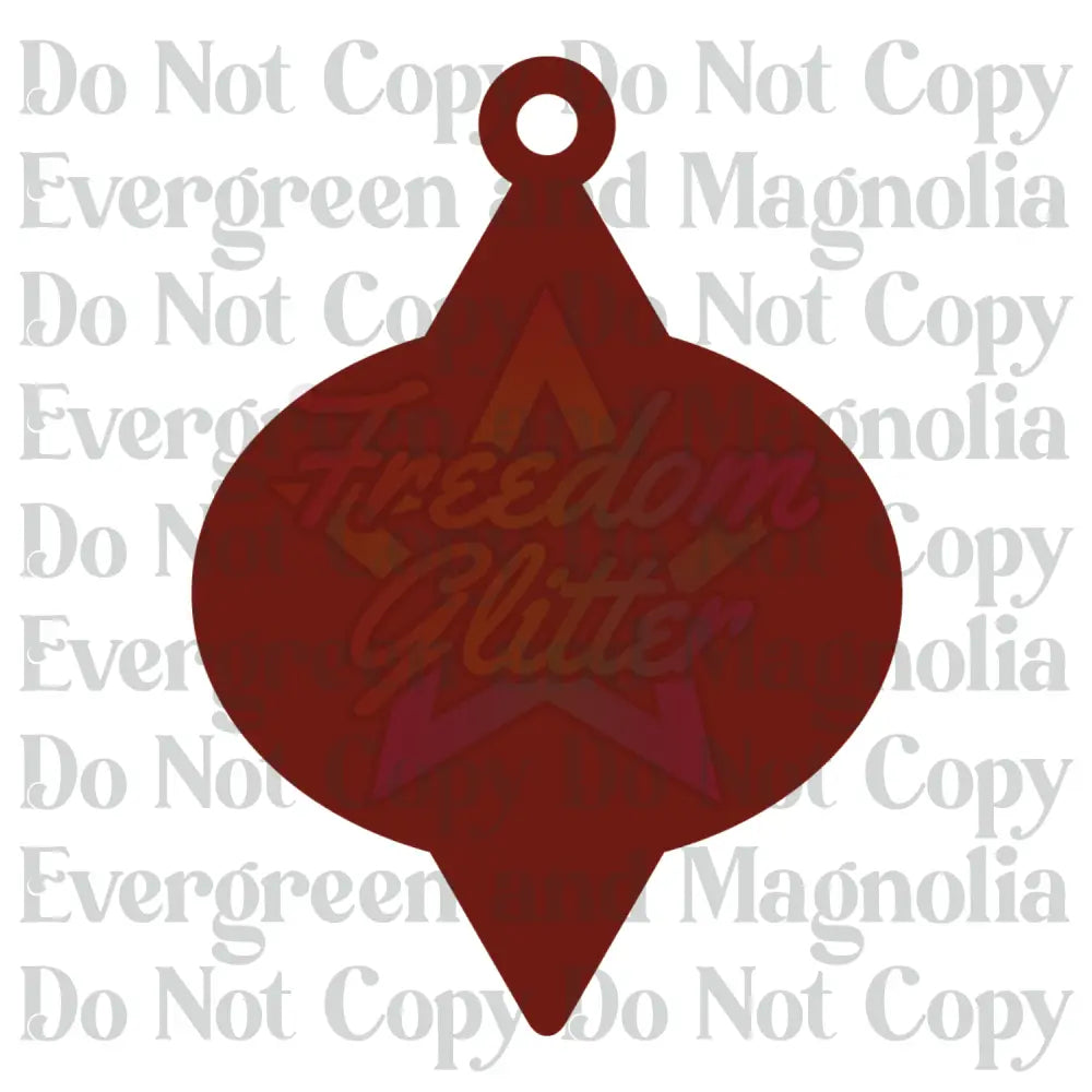 Decorative Acrylic Ornament Blank 5 – 4"