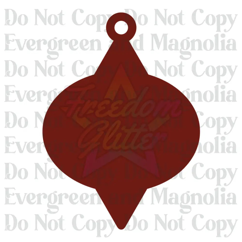 Decorative Acrylic Ornament Blank 5 – 4"
