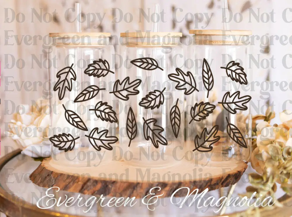 PNG_AutumnLeaf UV DTF print