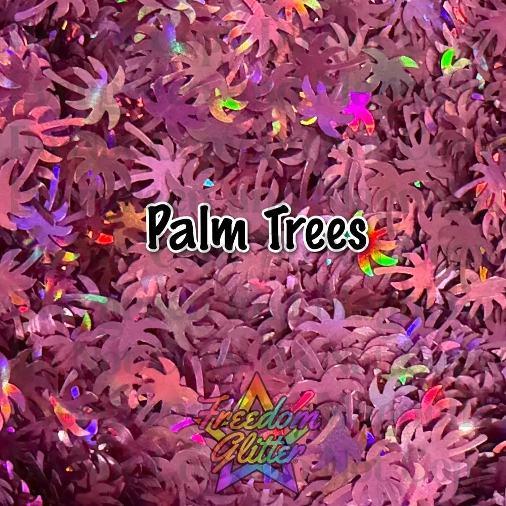Palm Trees (Shape Glitter)