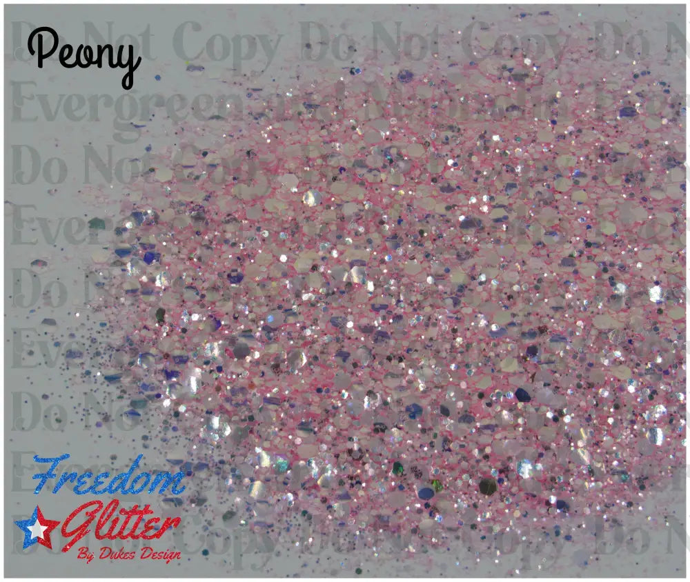 Peony (Iridescent Glitter)