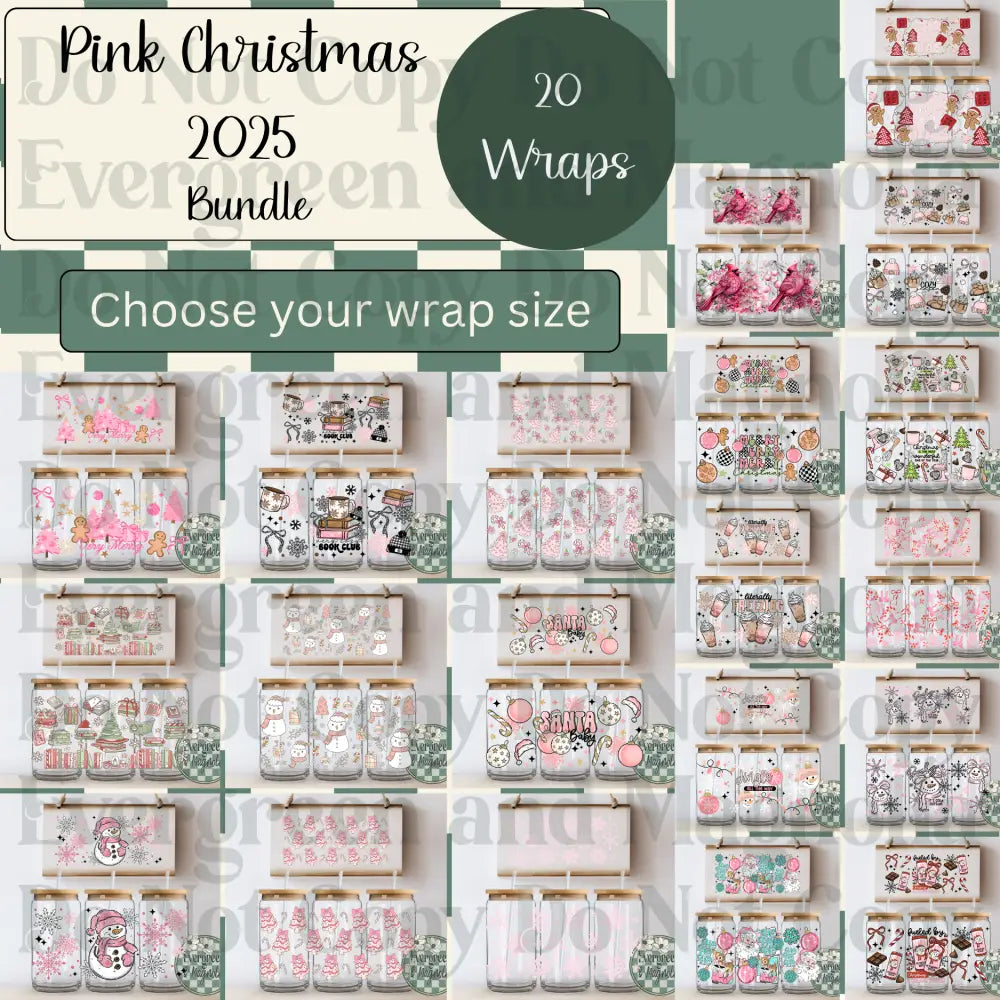 Pink Christmas 2025 Wrap bundle