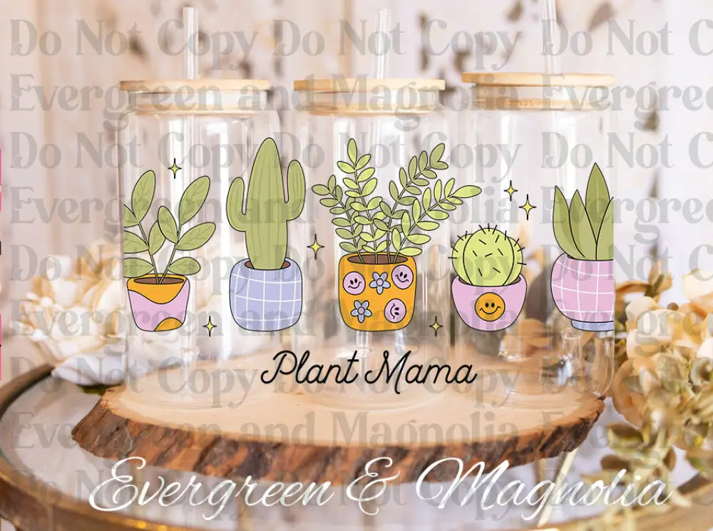 PlantMama2 UV DTF print