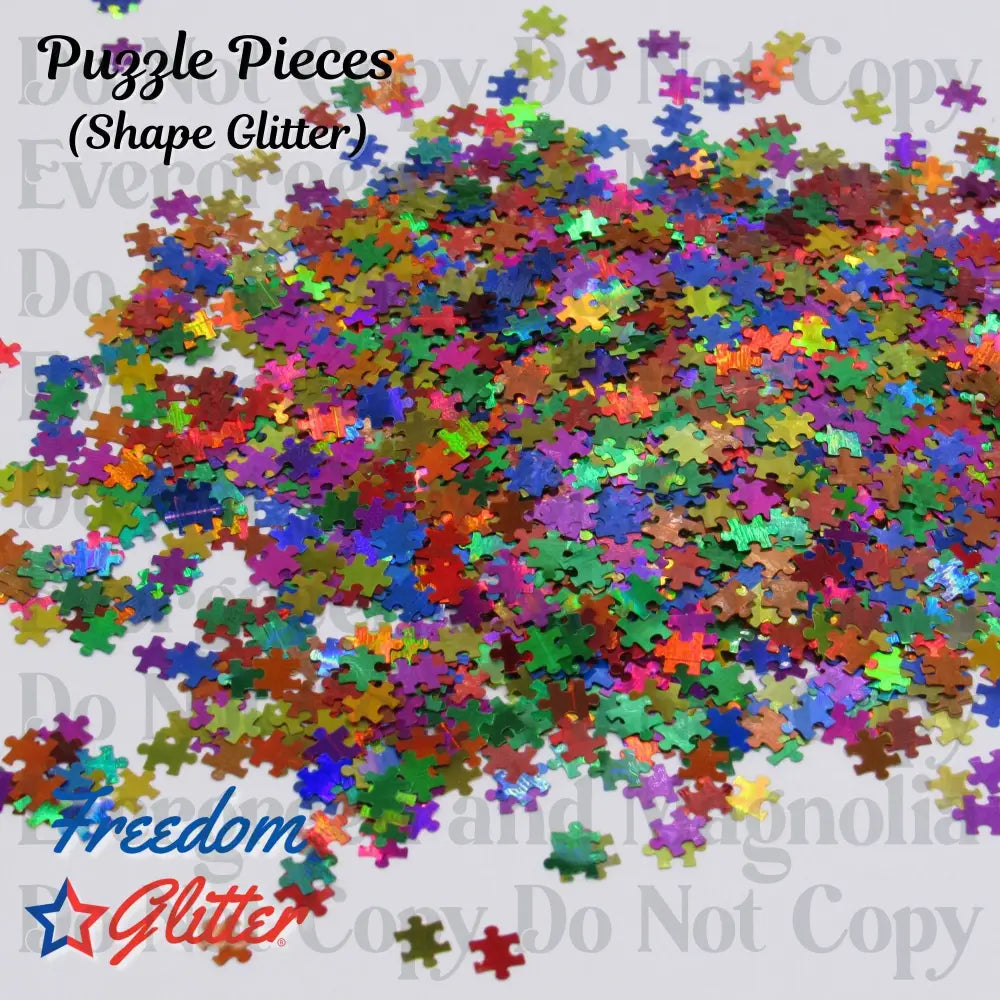 Puzzle Pieces (Shape Glitter)