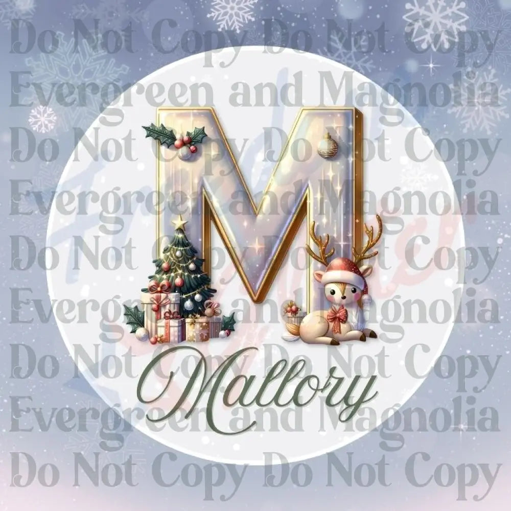 Customized Christmas Gift Tags - Reindeer