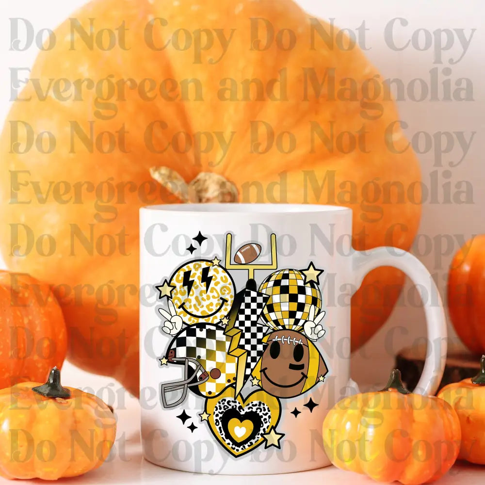 Retro_Football_Collage_Gold