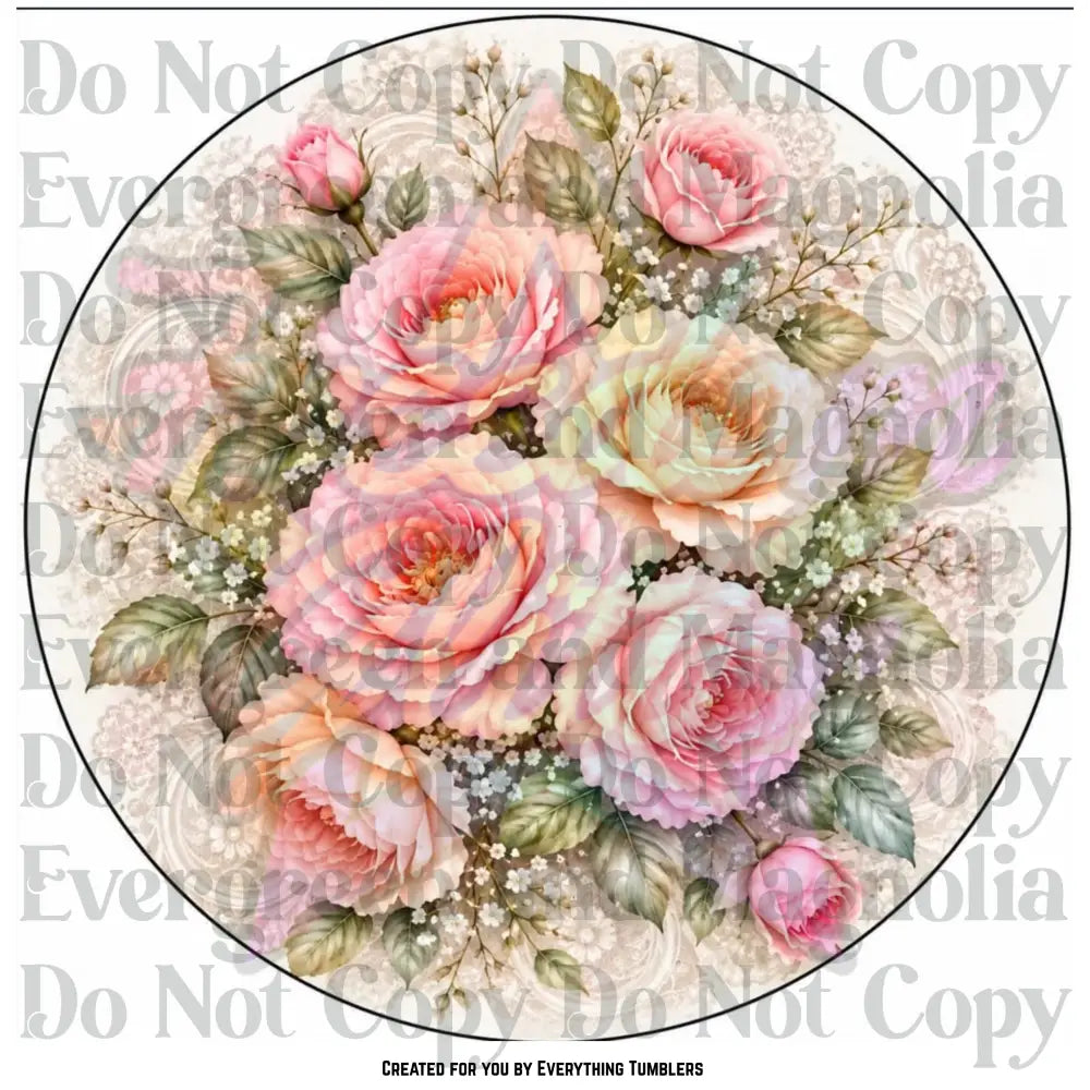 Roses Circle (Printed Vinyl)