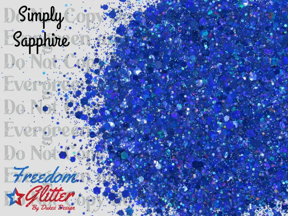 Simply Sapphire (Holographic Glitter)
