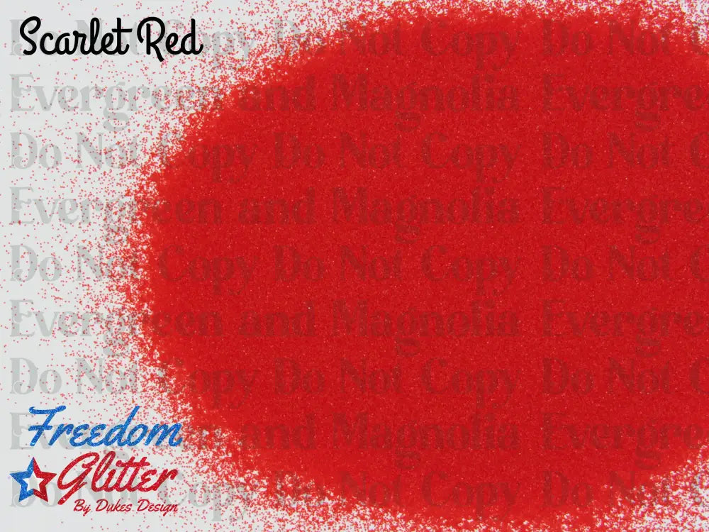Scarlet Red (Iridescent Glitter)