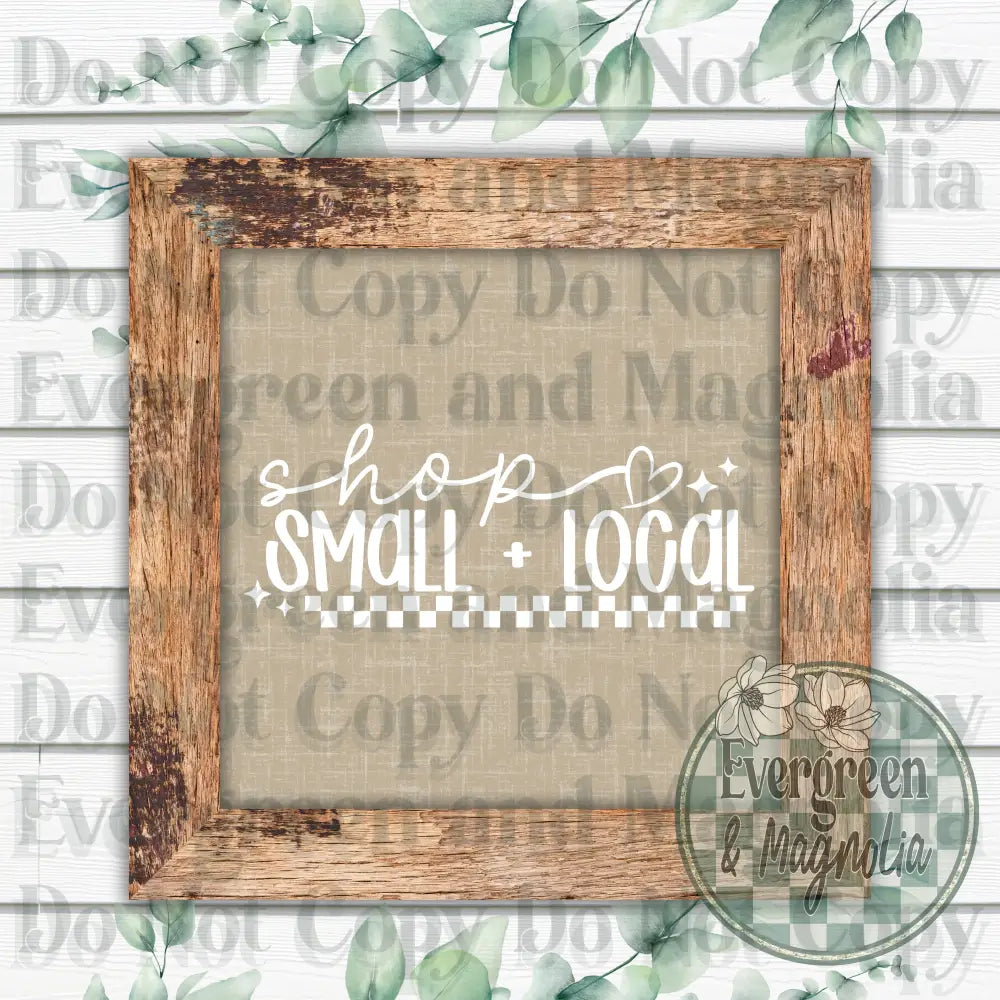 Shop Small & Local (White)