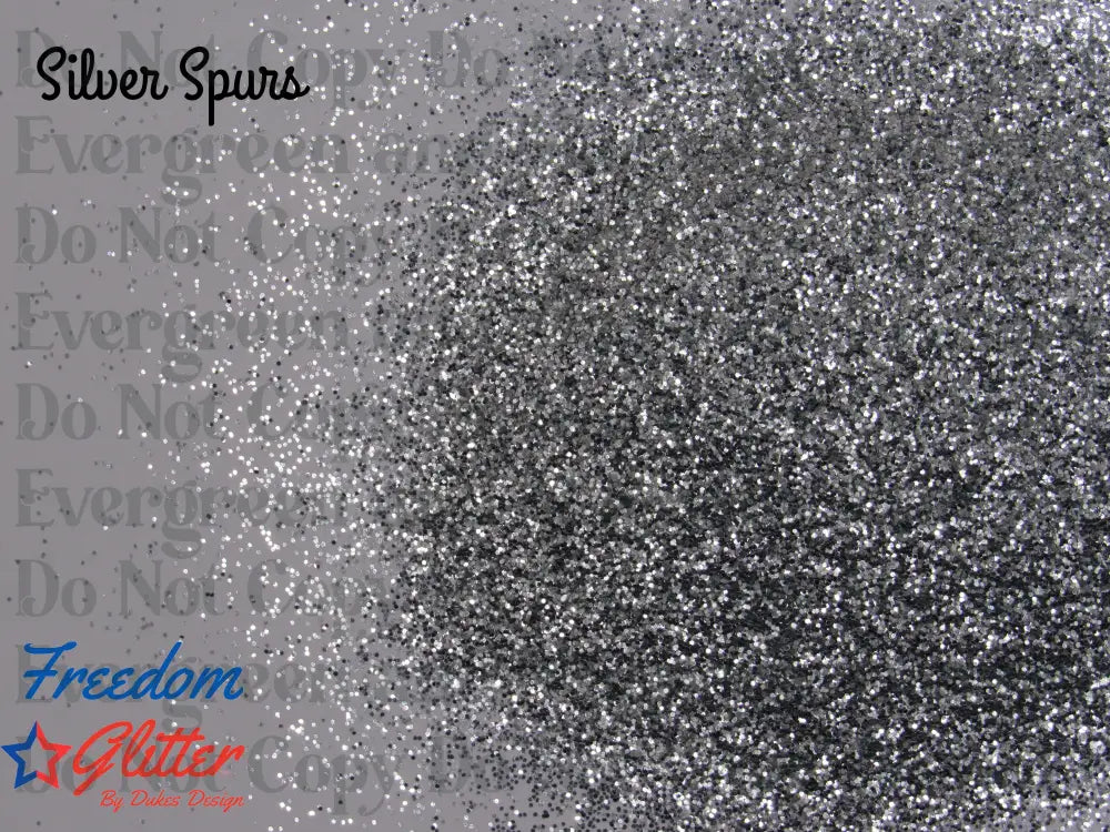 Silver Spurs (Metallic Glitter)