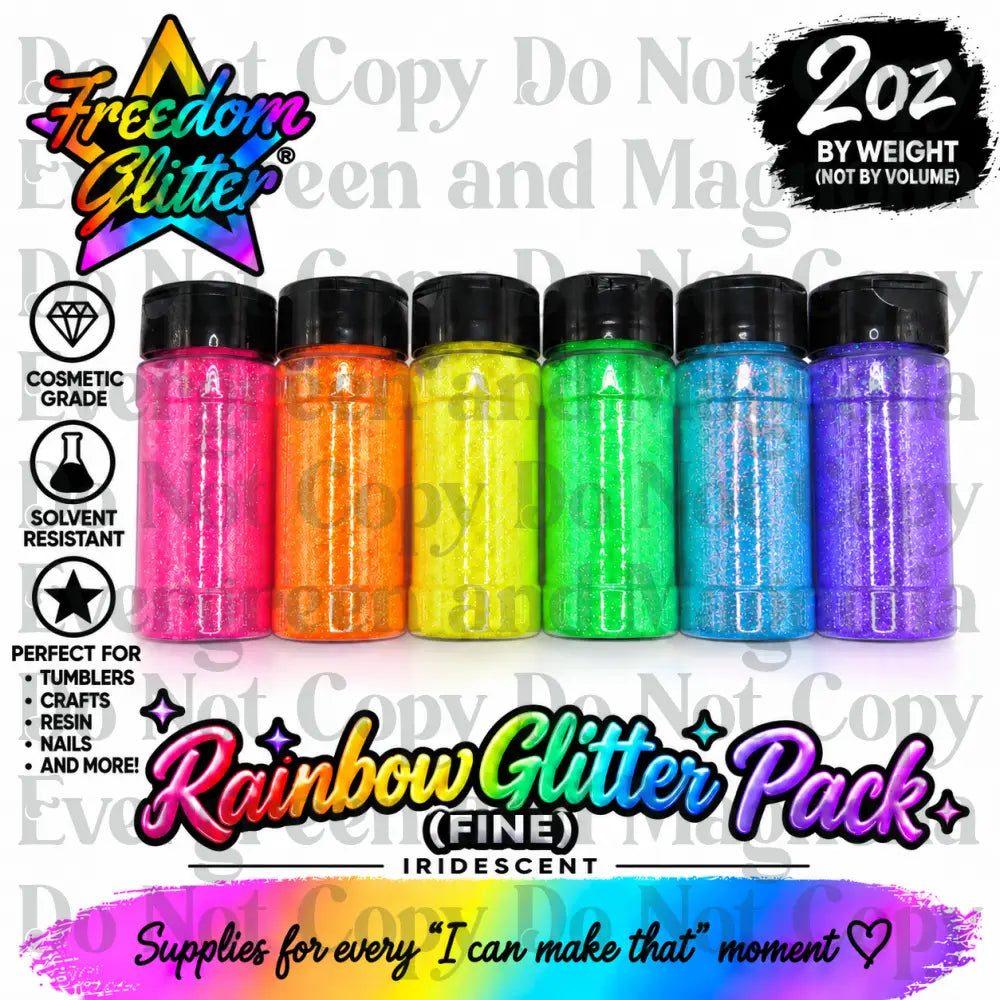 Rainbow Glitter Pack (Fine)