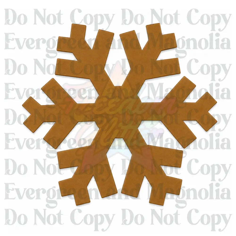 Snowflake 2 Acrylic Ornament Blank – 4"