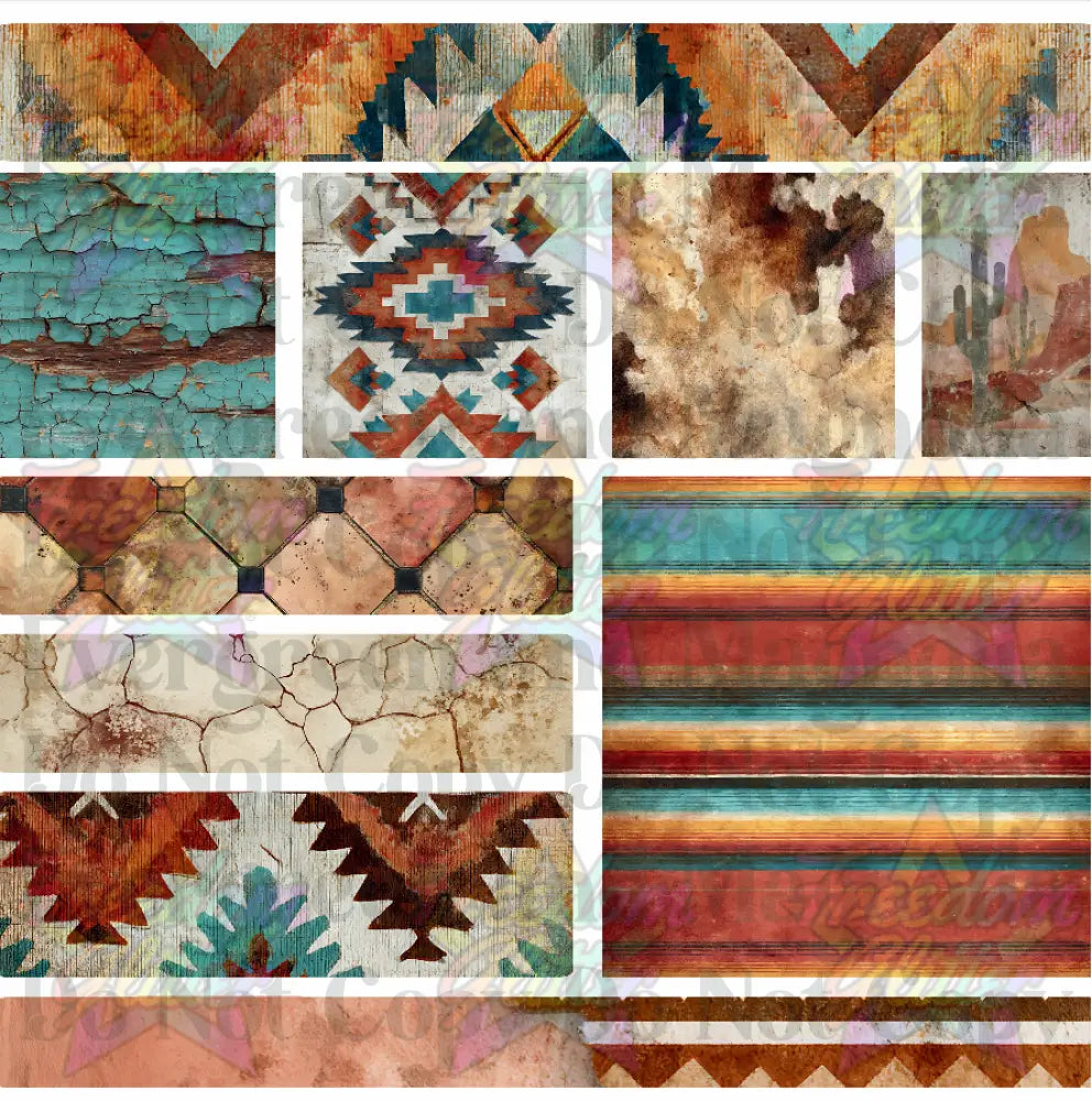 Mixed Image Sheet - Southwest (Printed Vinyl)